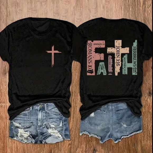 Tops - FAITH Cross Tshirt
